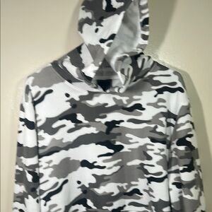 White / Gray Camo Hoodie